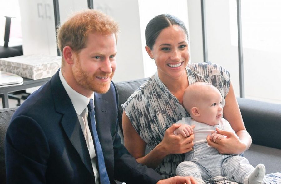 Harry Windsor-Mountbatton and Meghan Markle sitting without their son, Archie. Photo Courtesy of Goodtoknow.com