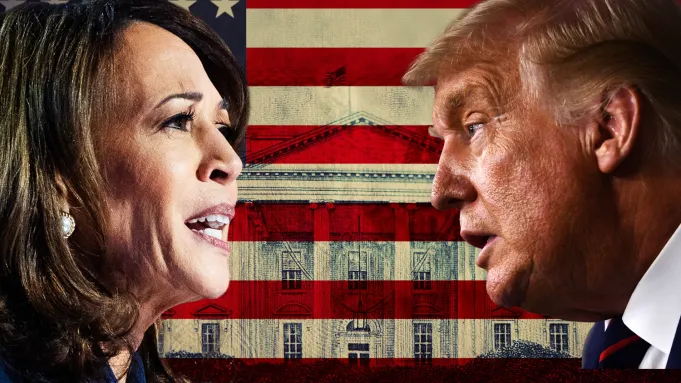 Leading presidential candidates, Vice President Kamala Harris and former President Donald Trump.